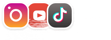 Instagram, YouTube, TikTok